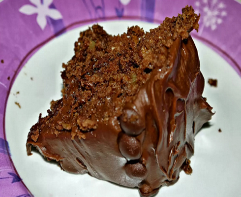 vegan chocolate cake by inside the wendy house